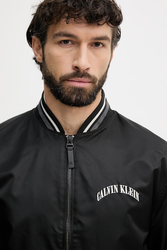 Calvin Klein Jeans Bomber dzseki férfi fekete LV04RF510G