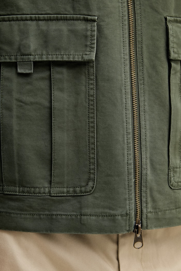United Colors of Benetton vestă pentru bărbați, din bumbac 2OAEUJ00W verde