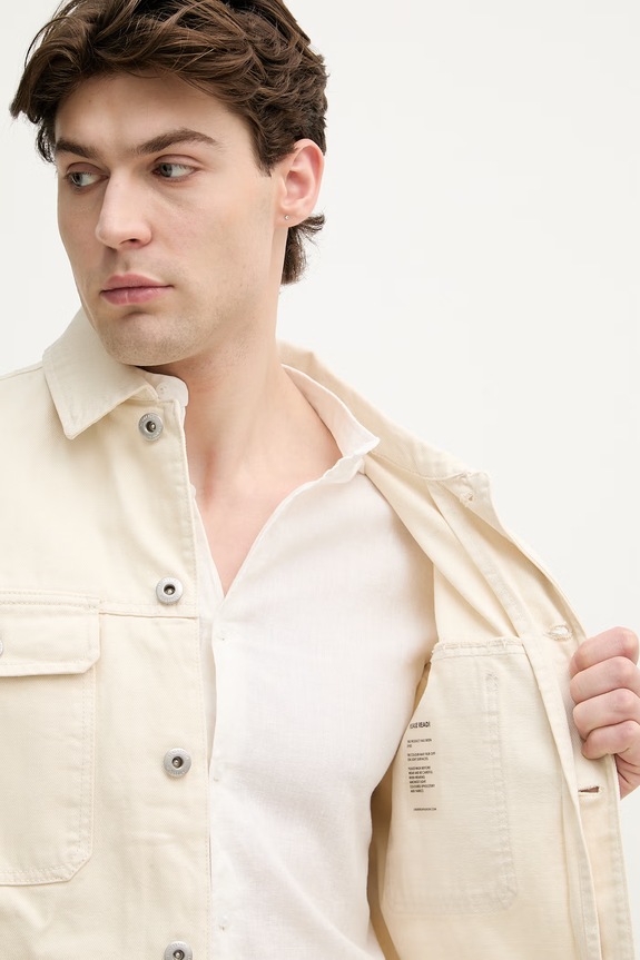 Lindbergh jachetă pentru bărbați, din denim 30.304030CD bej