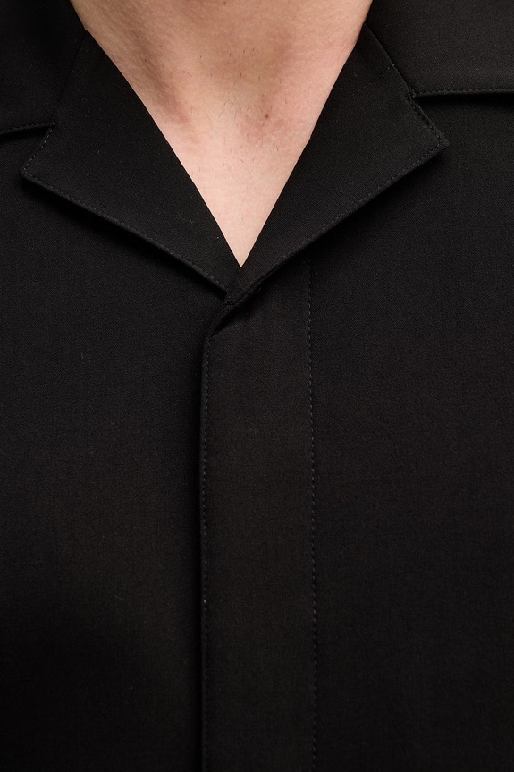 Lindbergh koszula męska z wiskozą 30.351111 czarny