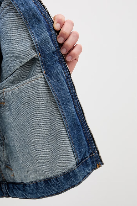 Levi's krátka bunda pánska rifľová CRISTOBAL GARAGE 005BL.0002