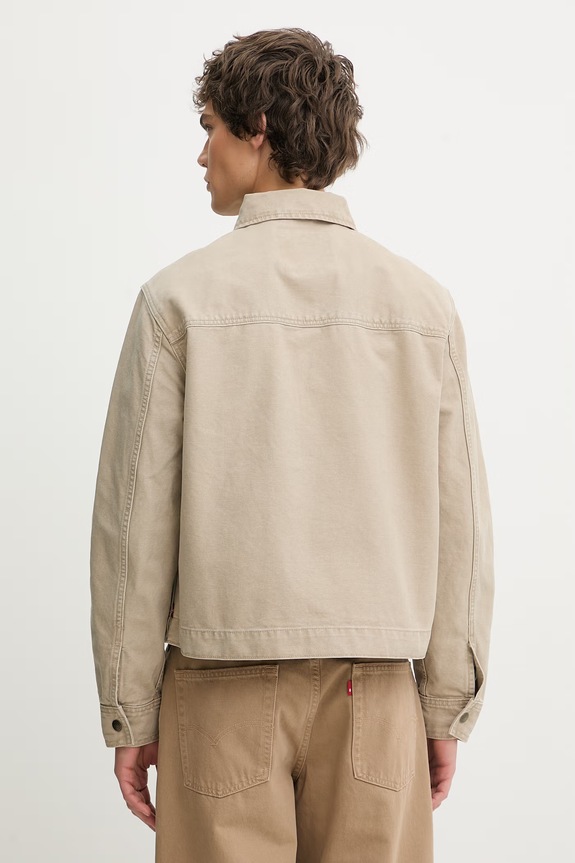 Ρούχα Τζιν μπουφάν Levi's CRISTOBAL GARAGE 005BL.0003 μπεζ