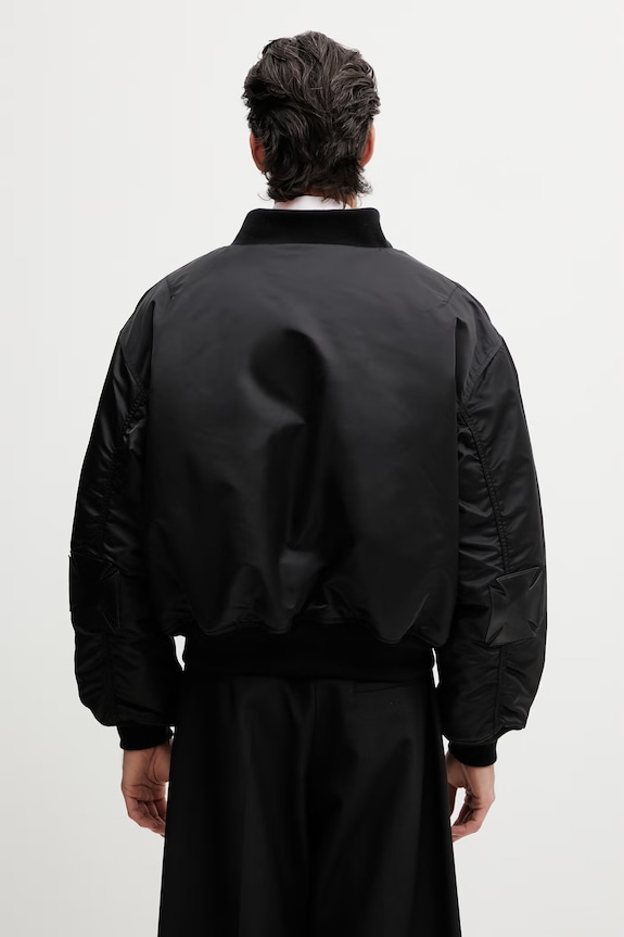 Clothing Vetements Leather Crosses Men's bomber jacket ME76BJ004B black
