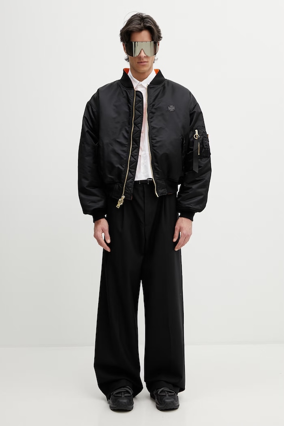 Vetements Leather Crosses Men's bomber jacket ME76BJ004B