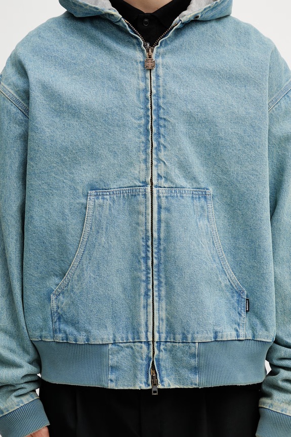 Vetements Workwear Denim преходно яке деним мъжко син ME76DJ061N1