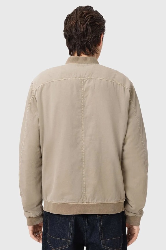 AllSaints geacă bomber pentru bărbați din bumbac FORRES M057OD maro SS26