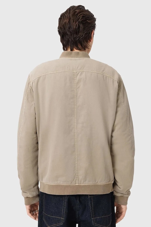 AllSaints geacă bomber pentru bărbați din bumbac FORRES M057OD maro SS26