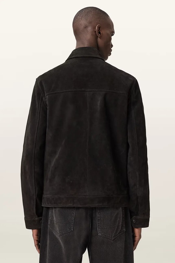 Δερμάτινο μπουφάν AllSaints NATES M002LE μαύρο SS26