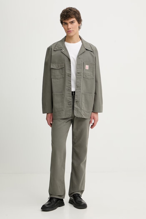 Levi's pamut kabát UPDATED TO BROADWAY x WORKWEAR 003B0.0004 zöld SS26