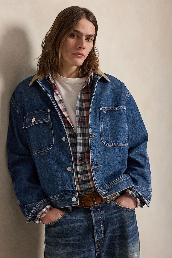 Polo Ralph Lauren jeans jakna moška denim mornarsko modra 710P08157