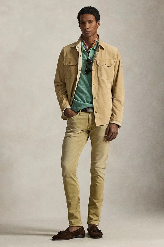 Oblečení Semišová bunda Polo Ralph Lauren 710955766 hnědá
