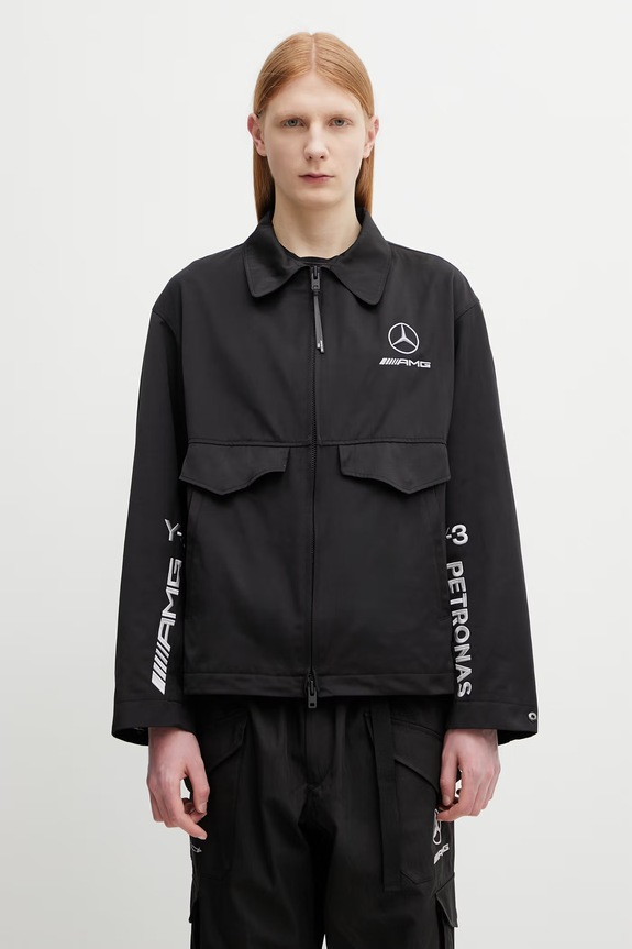 Y-3 pánska športová bunda s bavlnou x F1 WOLF JKT čierna KR2375