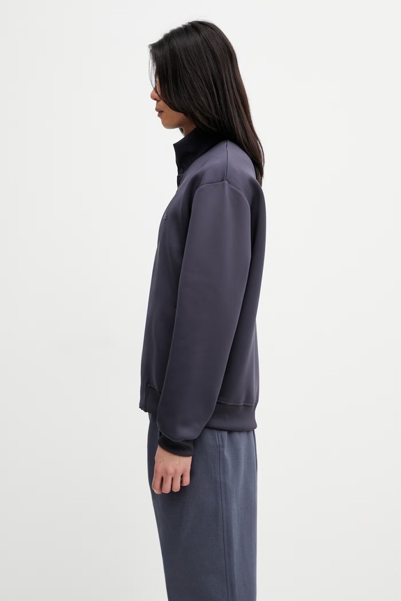 Lacoste felpa con cerniera da uomo BH0866 grigio SS26