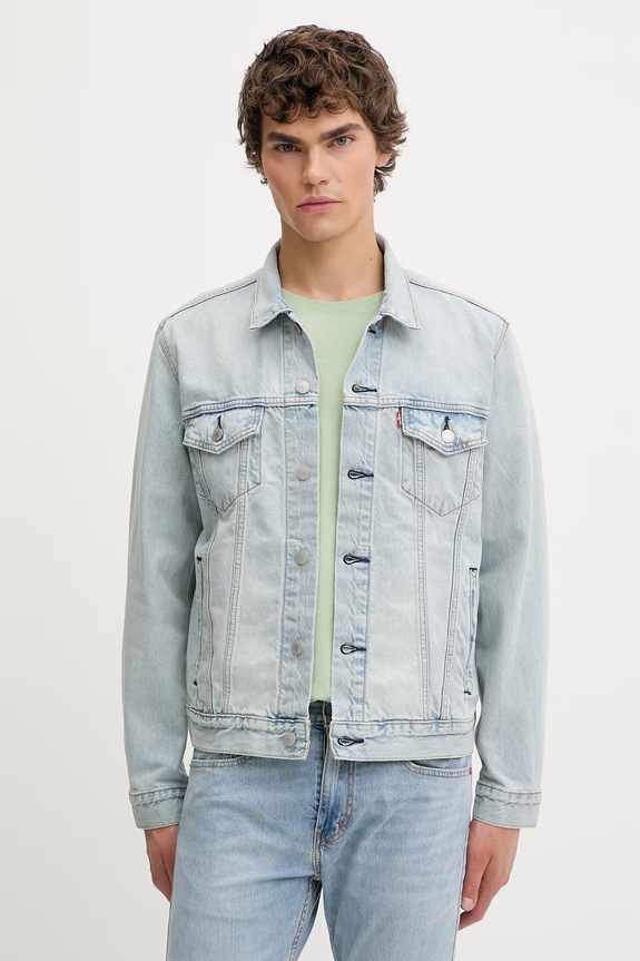 Džínová bunda Levi's THE JACKET riflovina modrá 72334.0775