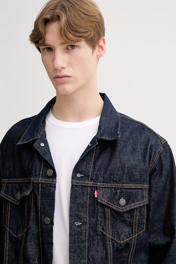 Traper jakna Levi's RELAXED FIT mornarsko plava A5782.0083
