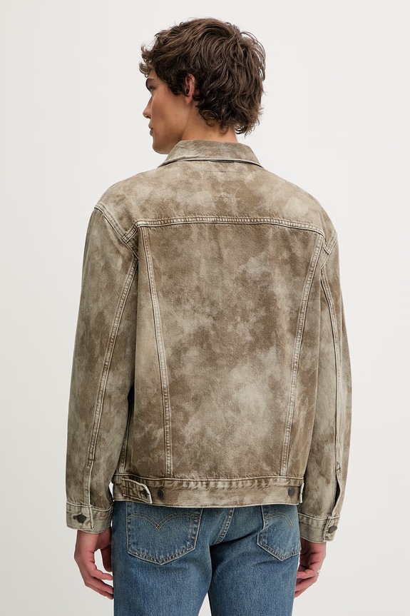 Ρούχα Τζιν μπουφάν Levi's RELAXED FIT A5782.0084 πράσινο