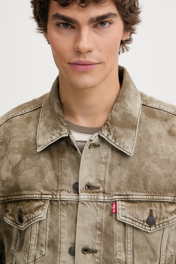 Τζιν μπουφάν Levi's RELAXED FIT πράσινο A5782.0084