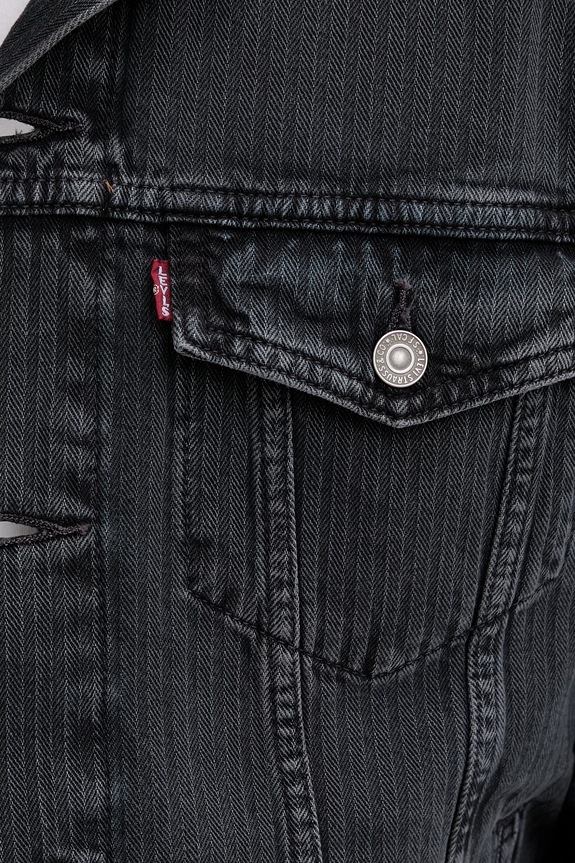 Τζιν μπουφάν Levi's RELAXED FIT A5782.0086 μαύρο