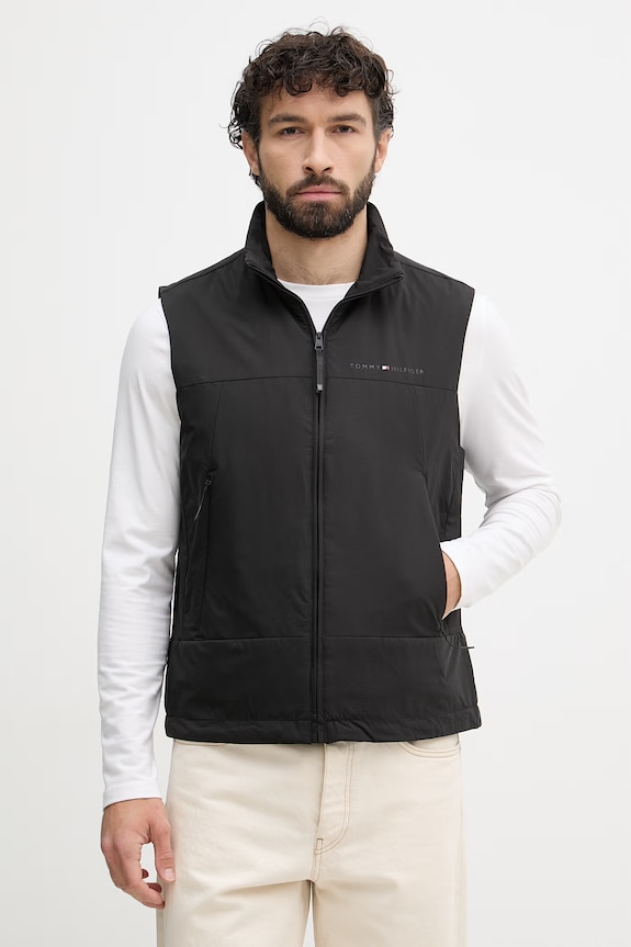 Tommy Hilfiger férfi ujjatlan kabát fekete MW0MW42663