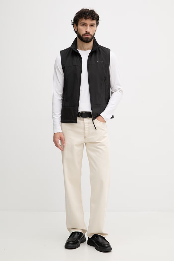 Tommy Hilfiger férfi ujjatlan kabát MW0MW42663 fekete SS26
