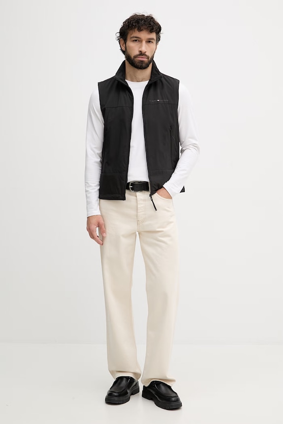Tommy Hilfiger férfi ujjatlan kabát MW0MW42663 fekete SS26