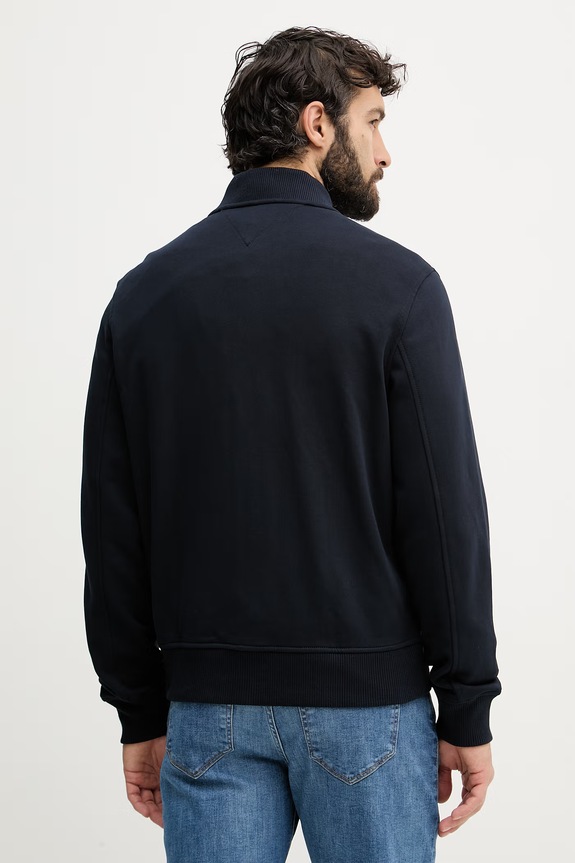 Abbigliamento Tommy Hilfiger giacca bomber da uomo in cotone MW0MW42470 blu navy