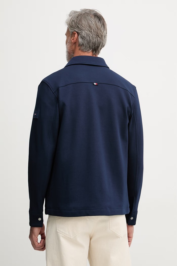Oblečenie Tommy Hilfiger košeľová bunda pánska MW0MW42486 tmavomodrá