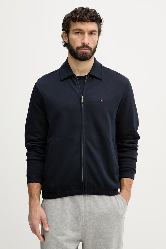 Tommy Hilfiger jopica moška bombažna mornarsko modra MW0MW41767