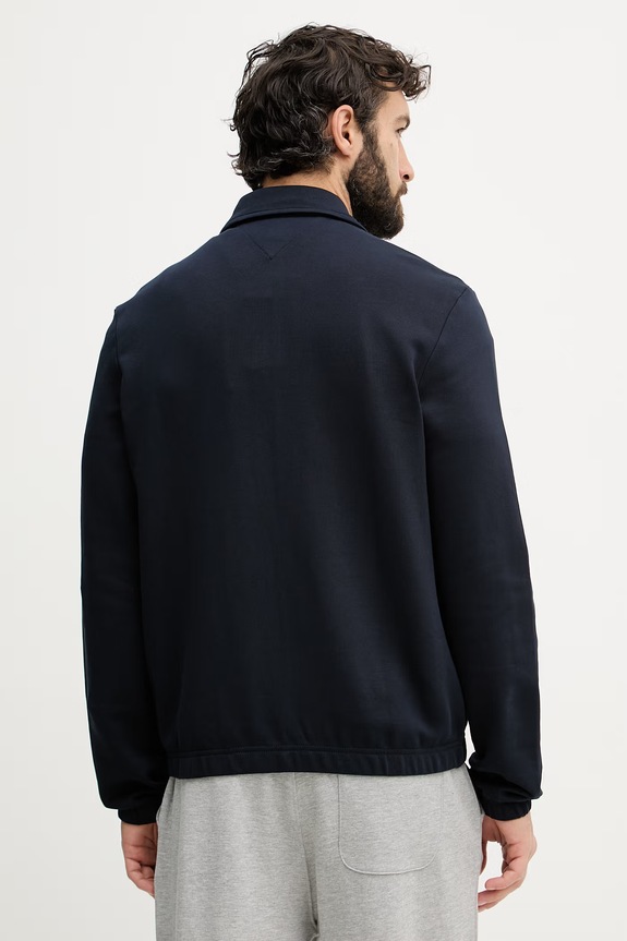 Oblačila Tommy Hilfiger jopica moška bombažna MW0MW41767 mornarsko modra