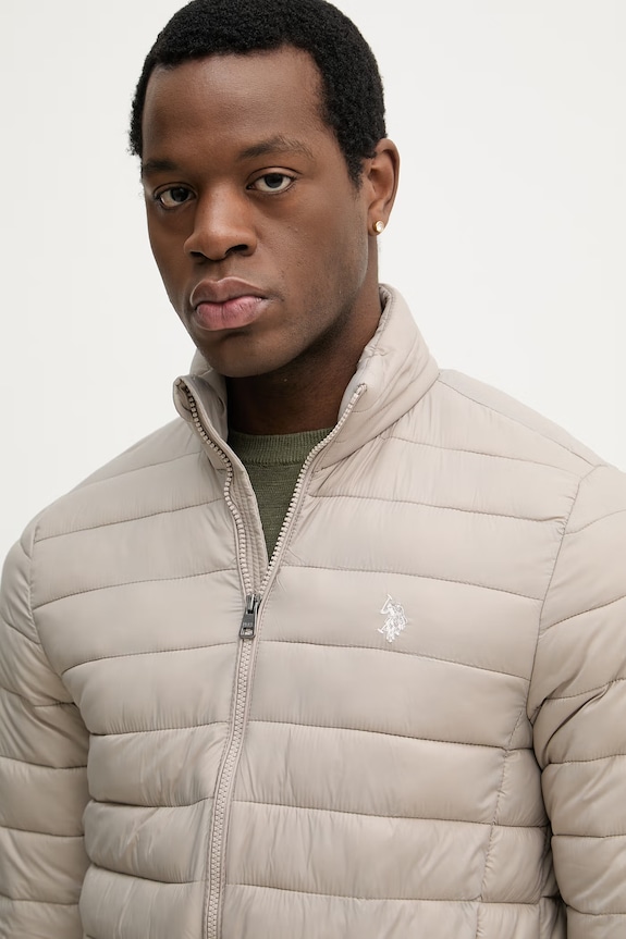 U.S. Polo Assn. kurtka męska LIGHTWEIGHT BOUND QUILTED szary MUP3905