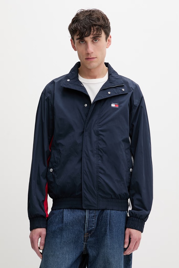 Oblečenie Tommy Jeans prechodná bunda dámska DM0DM22738 tmavomodrá