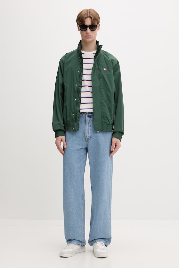 Tommy Jeans kurtka przejściowa damska DM0DM22738 zielony SS26