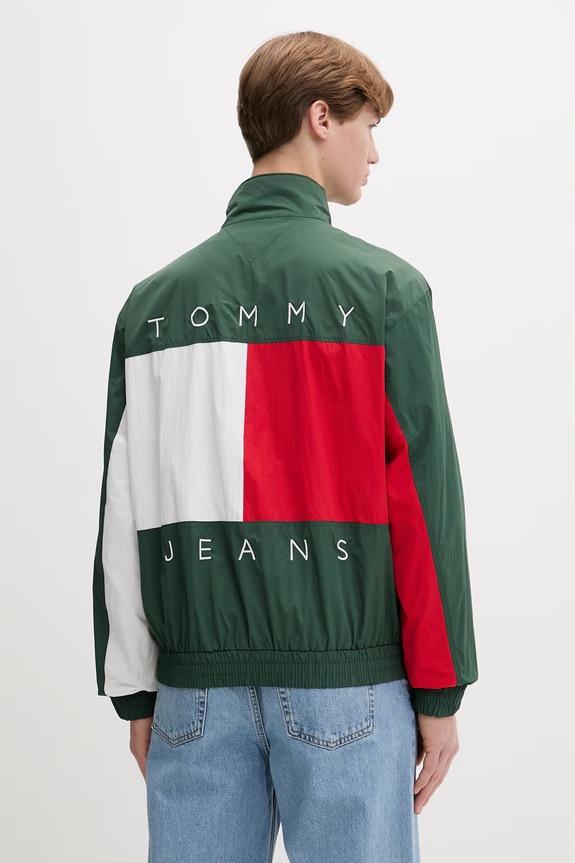 Odzież Tommy Jeans kurtka przejściowa damska DM0DM22738 zielony