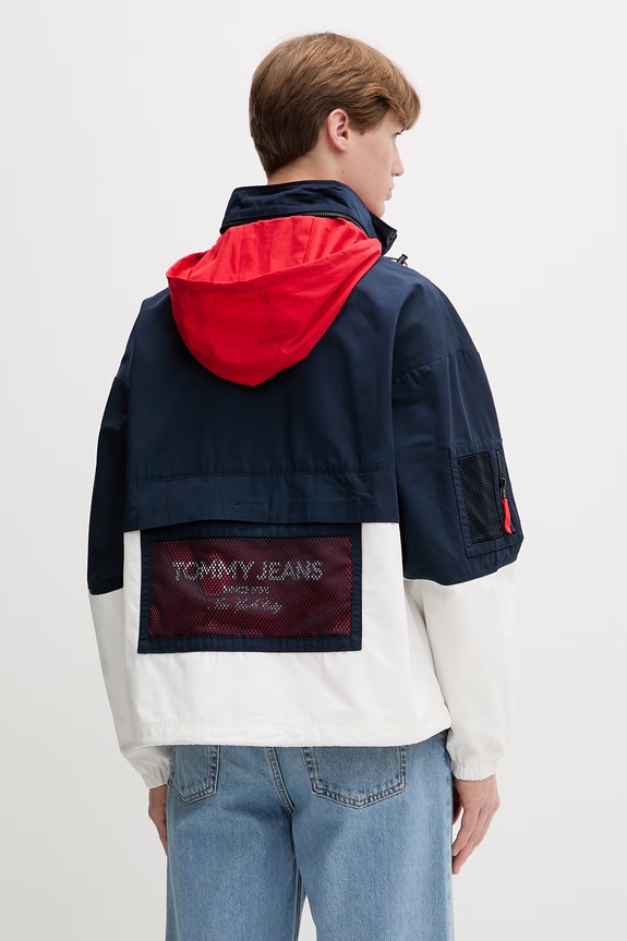 Odzież Tommy Jeans kurtka przejściowa męska DM0DM22739 granatowy