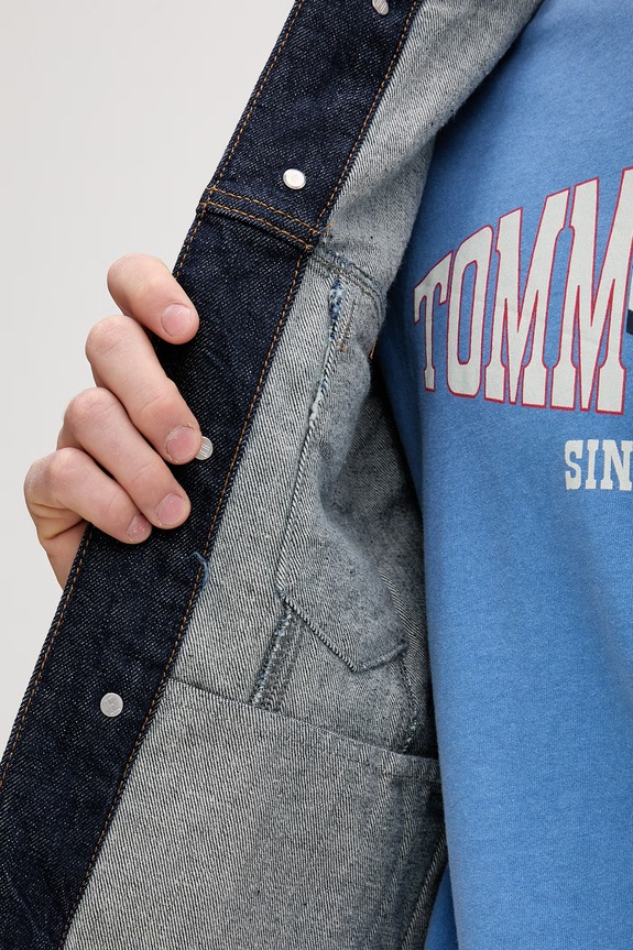 Tommy Jeans τζιν μπουφάν ανδρικό ντένιμ DM0DM22984