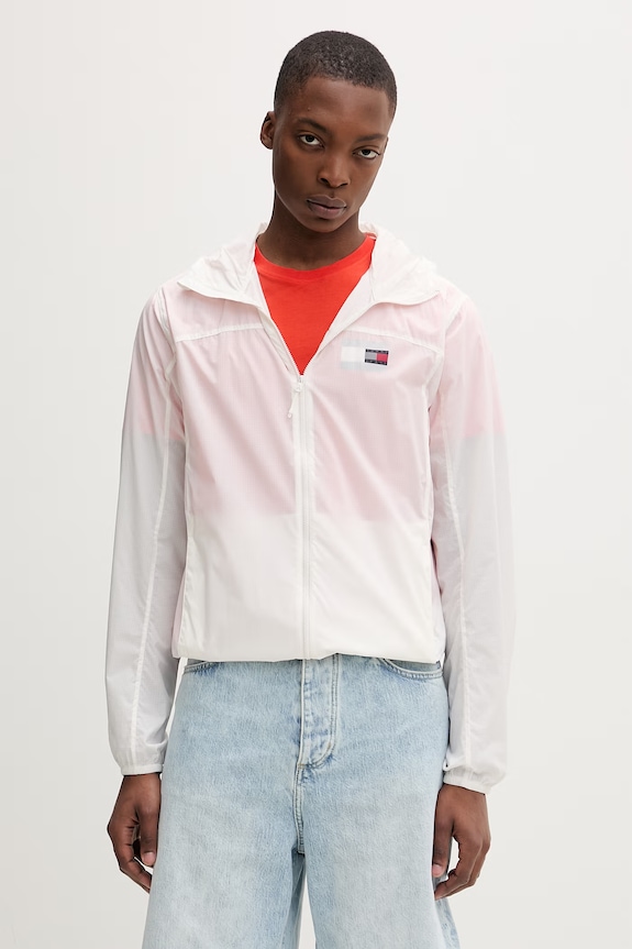 Tommy Jeans geacă de tranziție pentru bărbați bej DM0DM23112