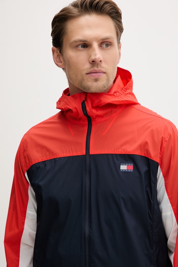Tommy Jeans Μεταβατικό μπουφάν ανδρικό σκούρο μπλε DM0DM23112