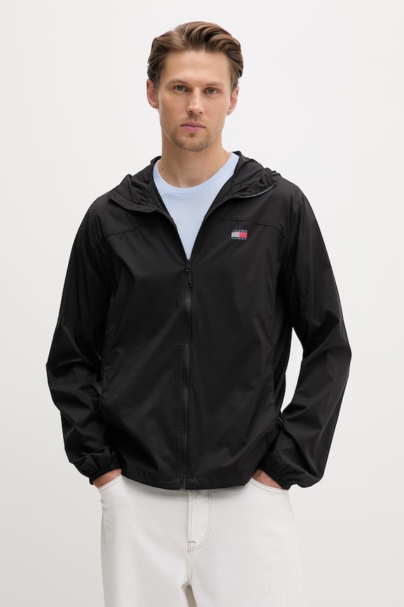 Tommy Jeans μεταβατικό μπουφάν ανδρικό μαύρο DM0DM23112