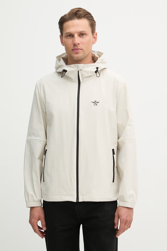 Куртка Aeronautica Militare з капюшоном бежевий AB3051UCT04291