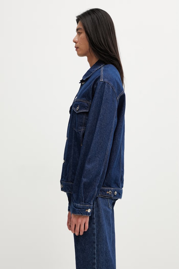 Maison Kitsuné Trucker джинсова куртка чоловіча QM02101WD4026 темно-синій SS26