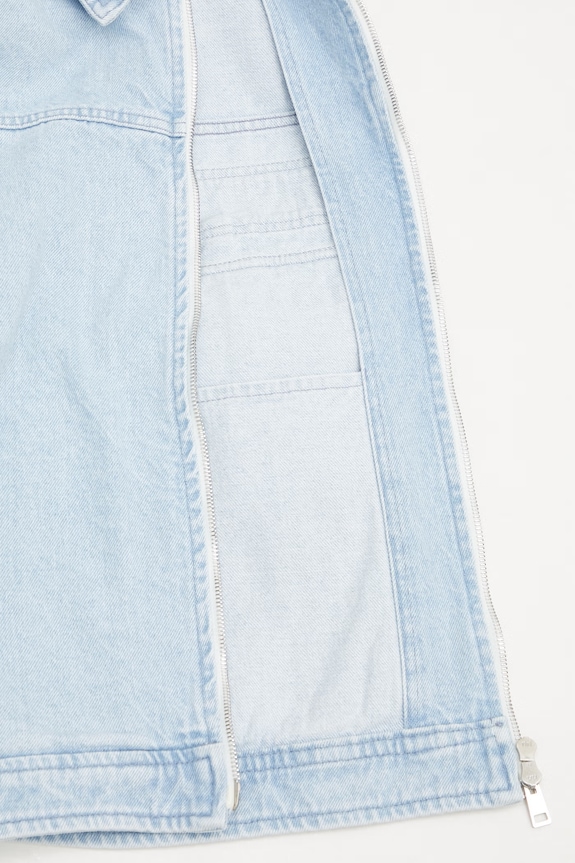 Maison Kitsuné bunda džínová pánská QM02106WD4022 modrá