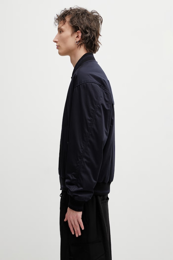 Maison Kitsuné bomber jacket Men's QM02105WW9104 navy SS26