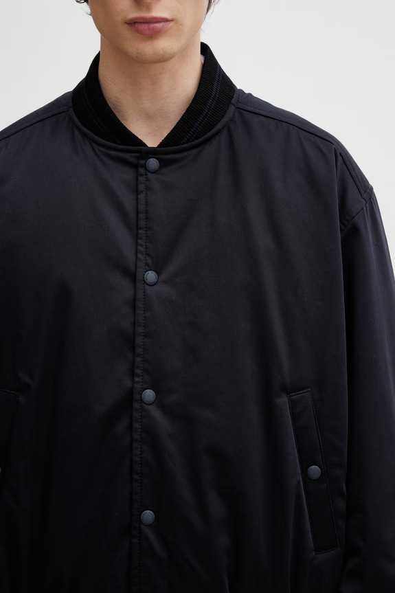 Maison Kitsuné bomber jacket Men's navy QM02105WW9104