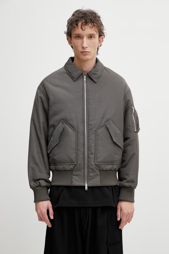 Maison Kitsuné Bomber jacket Men's green QM02206WQ4079