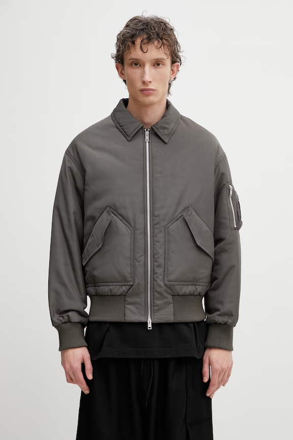 Maison Kitsuné Bomber jacket Men's green QM02206WQ4079