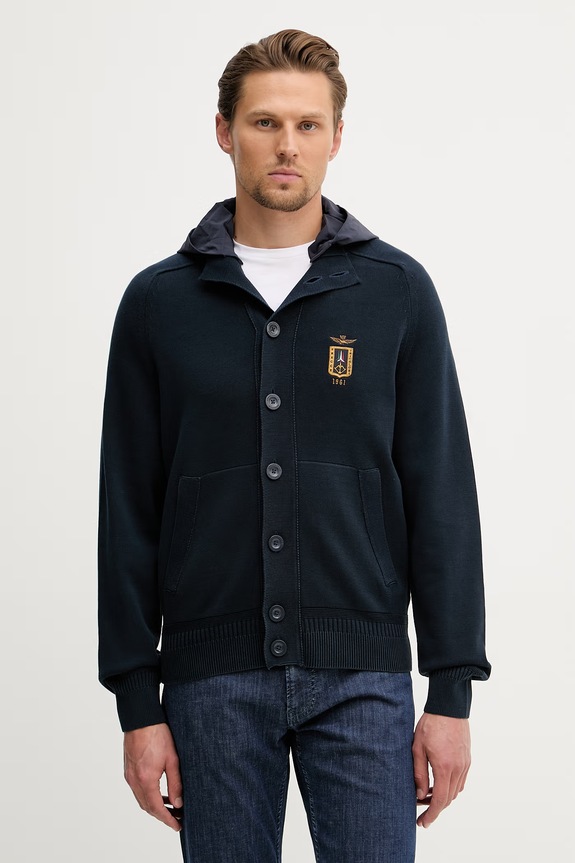Aeronautica Militare ζακέτα ανδρική σκούρο μπλε AM1387UL00933