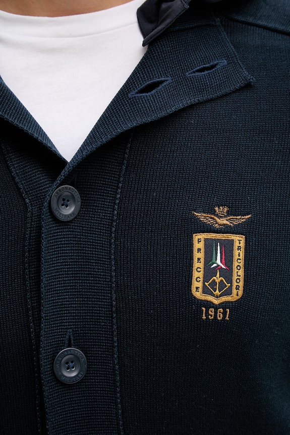 Aeronautica Militare ζακέτα ανδρική AM1387UL00933 σκούρο μπλε