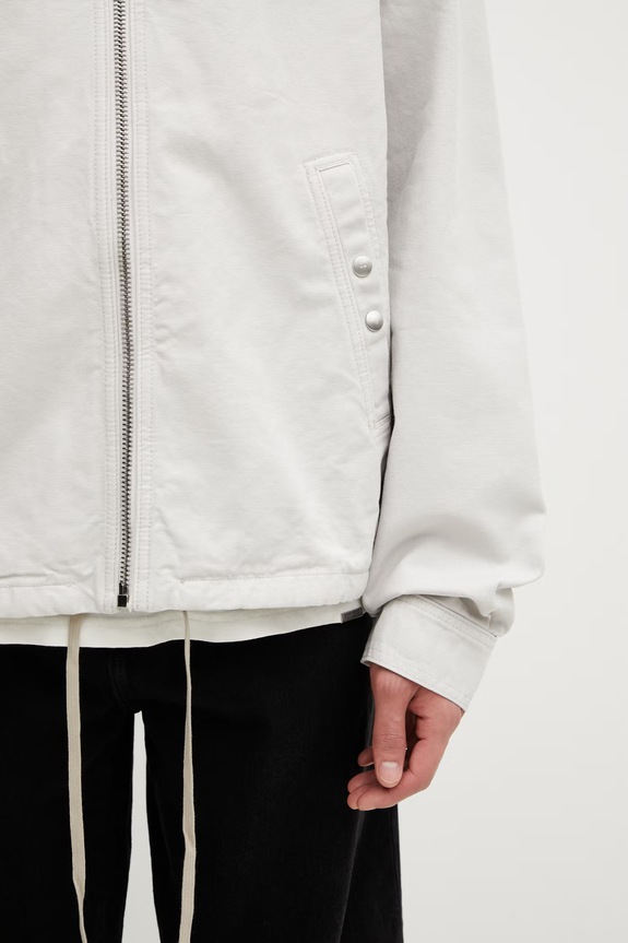 Rick Owens DRKSHDW krótka kurtka bawełniana damska beżowy DU01F4783.CVS