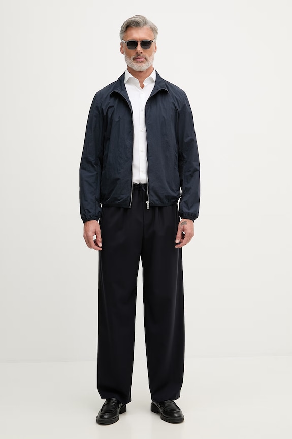 BOSS prechodná bunda pánska Cinder 50559587 tmavomodrá SS26