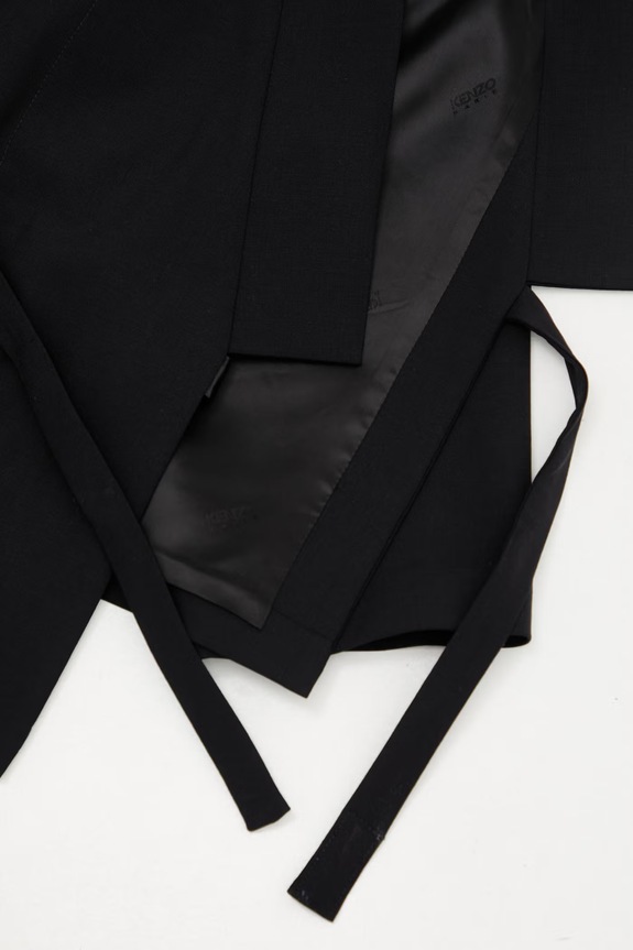 Kenzo Jacket sako s příměsí vlny pánské FF55UV1409RU černá